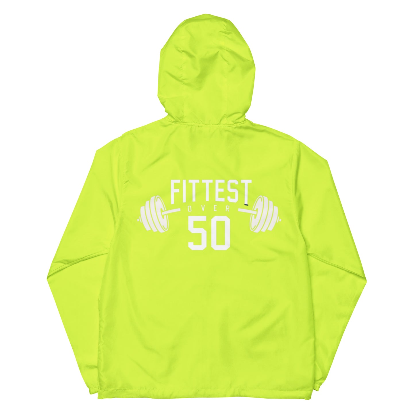 Fittest Over 50 Unisex lightweight zip up windbreaker