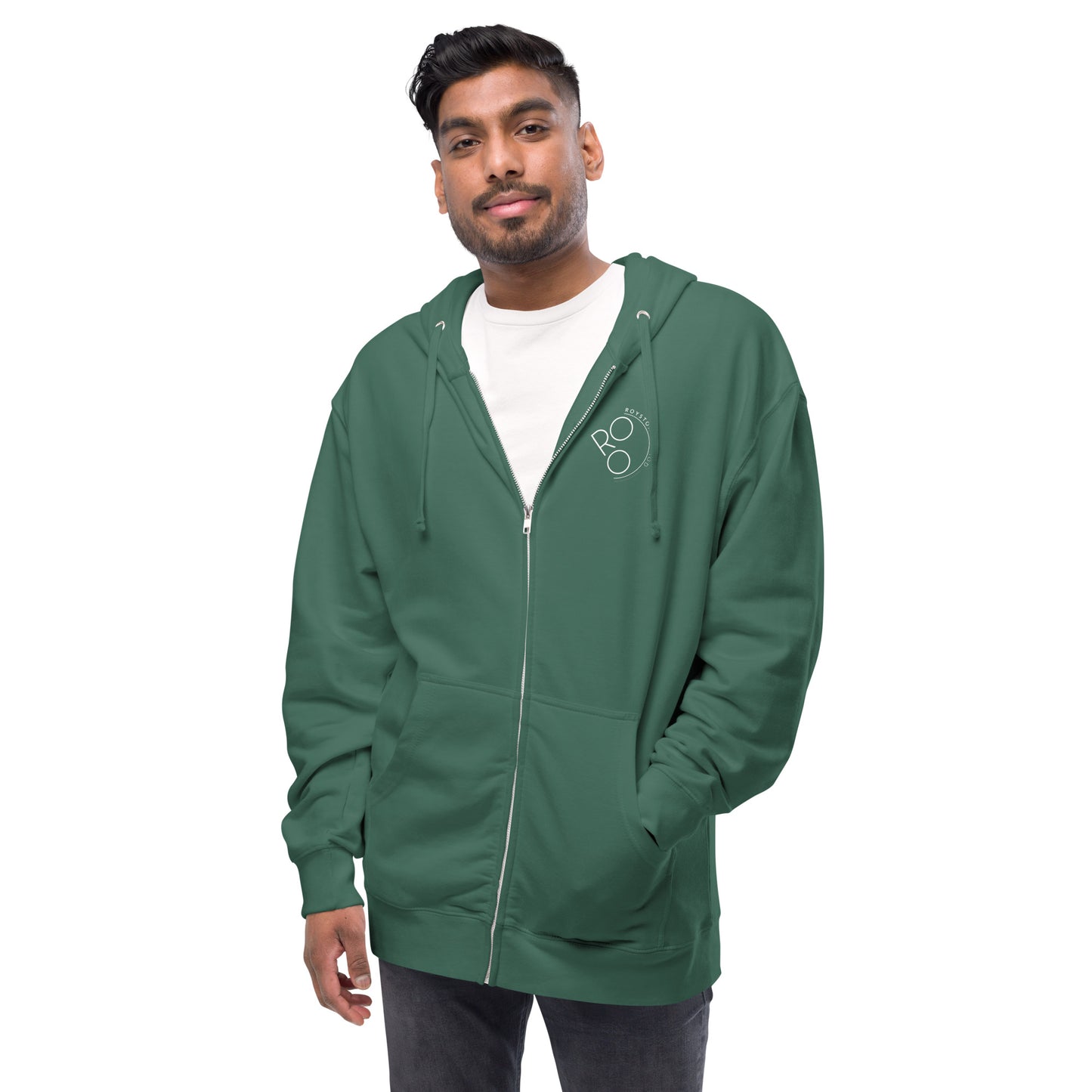 Fittest Over 50 Unisex fleece zip up hoodie