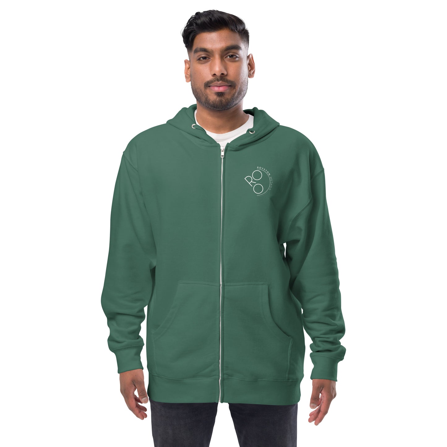 Royston Method Unisex fleece zip up hoodie