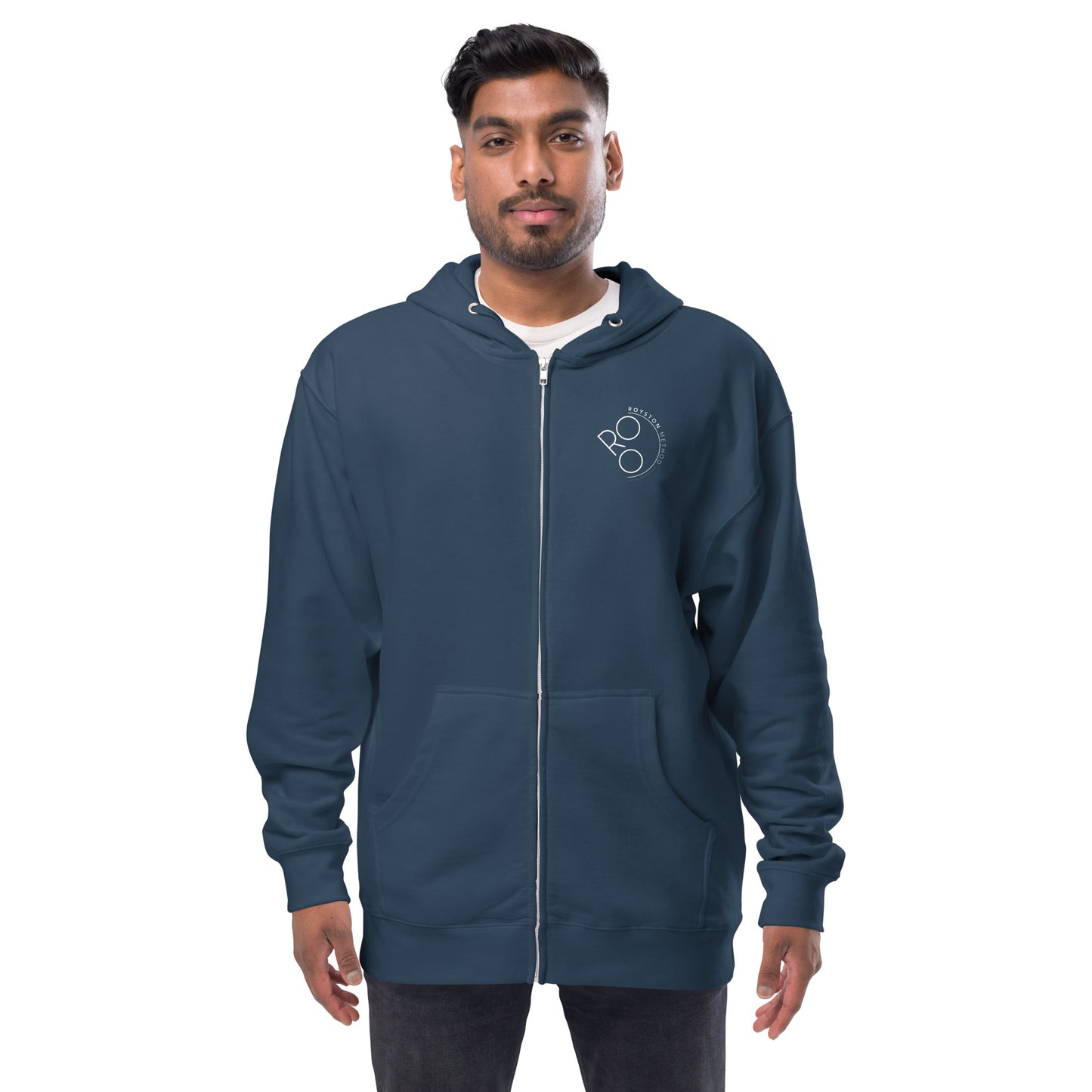 Royston Method Unisex fleece zip up hoodie